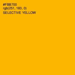#FBB700 - Selective Yellow Color Image