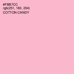 #FBB7CC - Cotton Candy Color Image