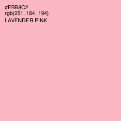 #FBB8C2 - Lavender Pink Color Image