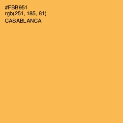 #FBB951 - Casablanca Color Image