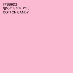 #FBB9D2 - Cotton Candy Color Image