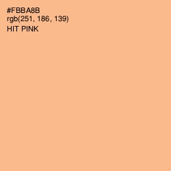 #FBBA8B - Hit Pink Color Image