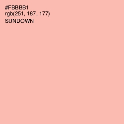 #FBBBB1 - Sundown Color Image