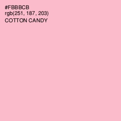 #FBBBCB - Cotton Candy Color Image