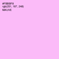 #FBBBF8 - Mauve Color Image