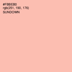 #FBBEB0 - Sundown Color Image