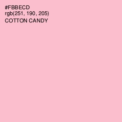 #FBBECD - Cotton Candy Color Image