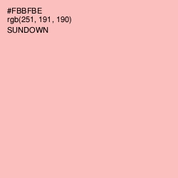 #FBBFBE - Sundown Color Image