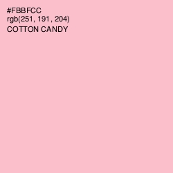 #FBBFCC - Cotton Candy Color Image