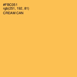 #FBC051 - Cream Can Color Image