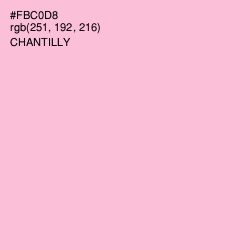 #FBC0D8 - Chantilly Color Image