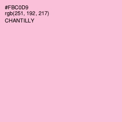 #FBC0D9 - Chantilly Color Image