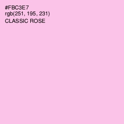 #FBC3E7 - Classic Rose Color Image