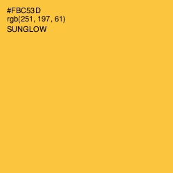 #FBC53D - Sunglow Color Image