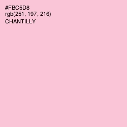 #FBC5D8 - Chantilly Color Image