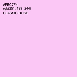 #FBC7F4 - Classic Rose Color Image