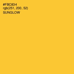 #FBC834 - Sunglow Color Image