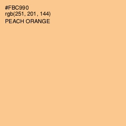 #FBC990 - Peach Orange Color Image