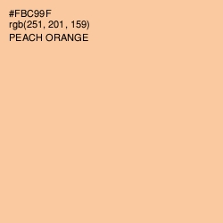 #FBC99F - Peach Orange Color Image