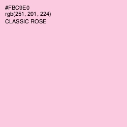 #FBC9E0 - Classic Rose Color Image