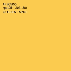 #FBCB50 - Golden Tainoi Color Image