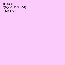 #FBCBFB - Pink Lace Color Image