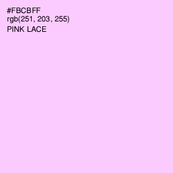 #FBCBFF - Pink Lace Color Image