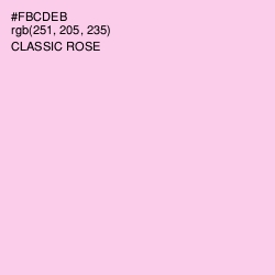 #FBCDEB - Classic Rose Color Image