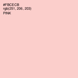 #FBCECB - Pink Color Image