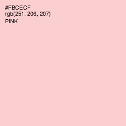 #FBCECF - Pink Color Image