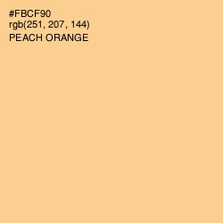 #FBCF90 - Peach Orange Color Image