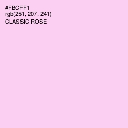 #FBCFF1 - Classic Rose Color Image