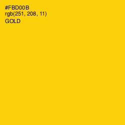 #FBD00B - Gold Color Image