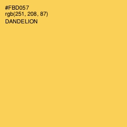 #FBD057 - Dandelion Color Image