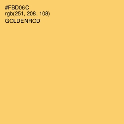 #FBD06C - Goldenrod Color Image