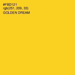 #FBD121 - Golden Dream Color Image