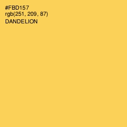 #FBD157 - Dandelion Color Image