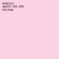 #FBD1E4 - Pig Pink Color Image