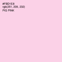 #FBD1E8 - Pig Pink Color Image