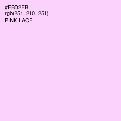 #FBD2FB - Pink Lace Color Image