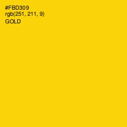 #FBD309 - Gold Color Image