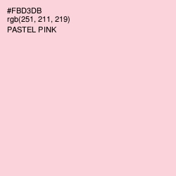 #FBD3DB - Pastel Pink Color Image