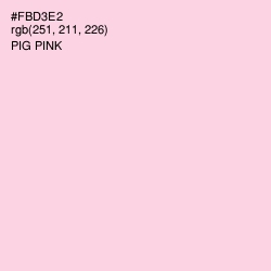 #FBD3E2 - Pig Pink Color Image