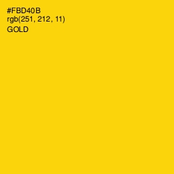 #FBD40B - Gold Color Image