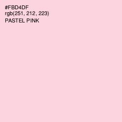#FBD4DF - Pastel Pink Color Image