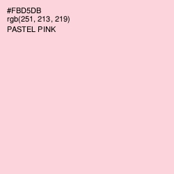 #FBD5DB - Pastel Pink Color Image