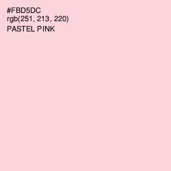 #FBD5DC - Pastel Pink Color Image