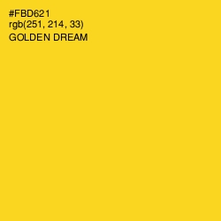 #FBD621 - Golden Dream Color Image