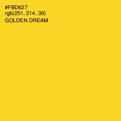 #FBD627 - Golden Dream Color Image