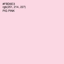 #FBD6E3 - Pig Pink Color Image